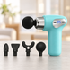 Перкусійний акумуляторний масажер 5 швидкостей Massager CY-009 + 4 насадки Jam7196 фото 1