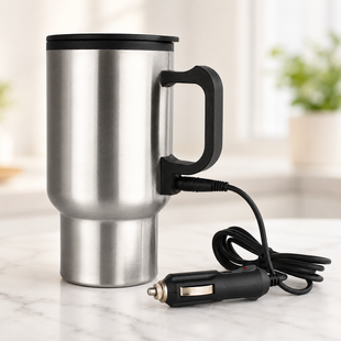 Автокружка с подогревом Heated Travel Mug 48 ТК-33 / Термос 12 В / Кружка с подогревом от прикуривателя ТК-33 фото