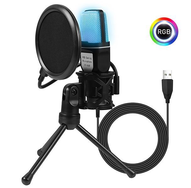 Конденсаторний мікрофон Yanmai SF666R USB з RGB-підсвічуванням AZ-981 фото