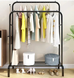 Подвійна стійка вішалка для одягу та полицею для взуття Double floor Hanger 110х150х57см МА-549 фото 3
