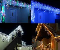 Холодний білий Новорічна святкова гірлянда бахрома 120 Led прозорий провід 3х0.5 м Dyd4141/1 фото